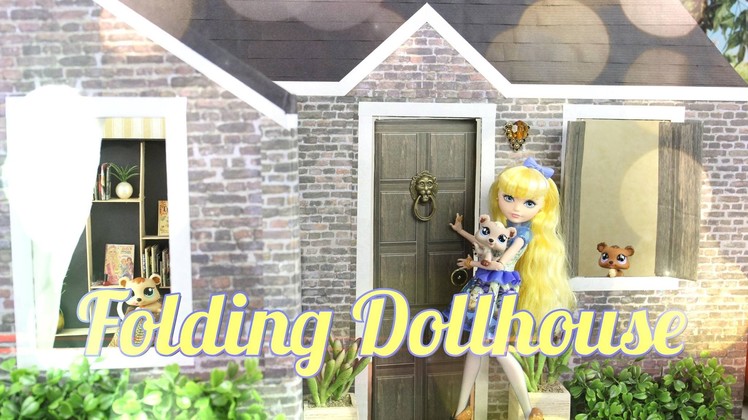 How to Make a Folding Dollhouse - Doll Crafts