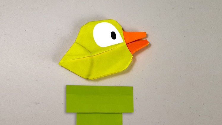 How to make an origami Flappy bird (Flappy bird game) (Henry Phạm)