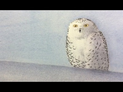 How to Paint an Owl with Watercolor - Make an Original Xmas Card