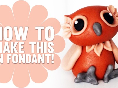 Learn how to make a cute Fondant Owl - Cake Decorating Tutorials