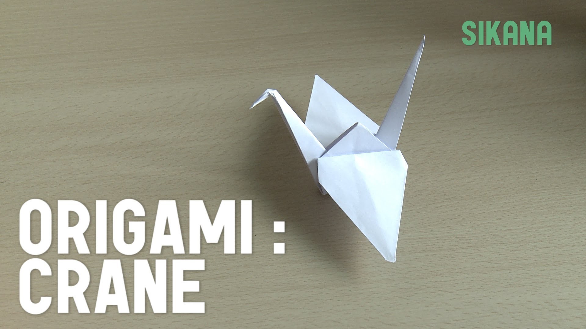 Origami How to Make a Crane (Prison Break)
