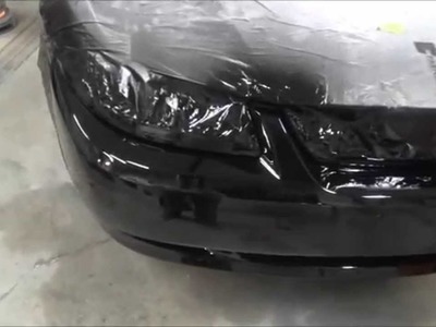 Paint your car at home.  How to repair and paint a plastic bumper cover.