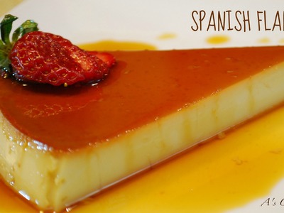 Spanish Flan. Caramel Pudding - Easy homemade recipe