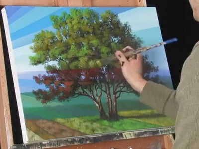 Time Lapse Acrylic Landscape Painting Video Rays of Time by Tim Gagnon