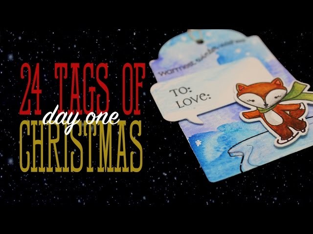 24 Tags of Christmas: Koi watercolors + Winter Pals