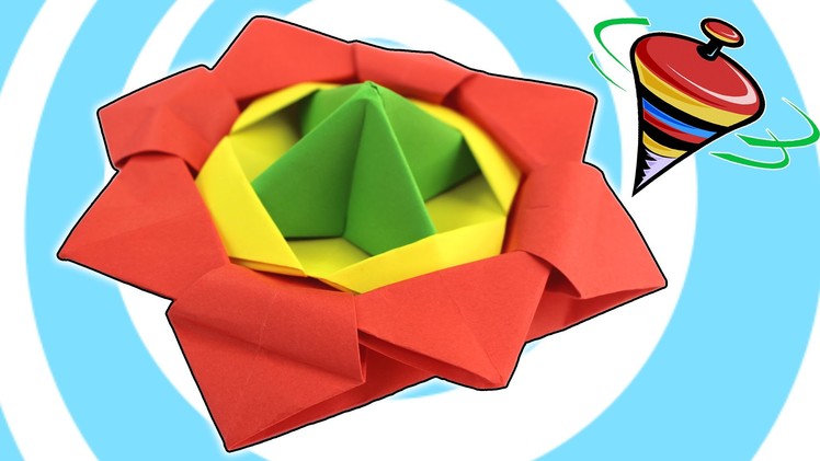 Action Origami Spinning Top Toy Video Tutorial
