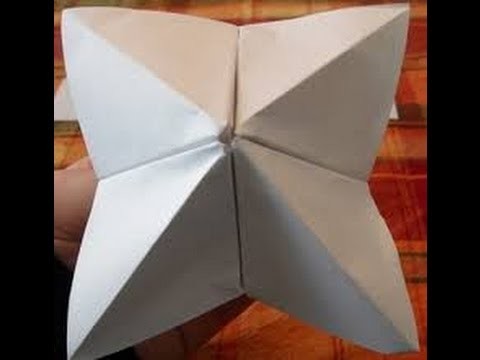 Basic Origami(B.O.B) ep 1 : How to make a origami cootie catcher Difficulty  easy