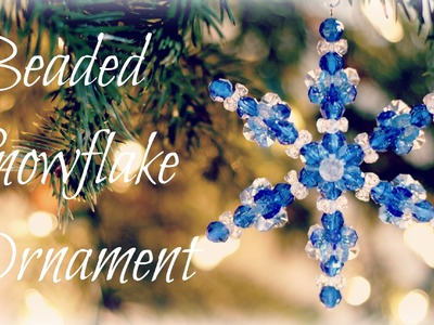 Beaded Snowflake Ornaments!! Bead Ornament Tutorial