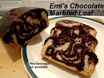 Chocolate Marble Loaf recipe, vegan, one bowl, quick and easy, video# 1148