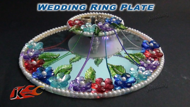 DIY Engagement. Wedding Ring Platter with LED light | How to make | JK Wedding Craft 019