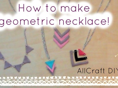 DIY.Geometric necklace!