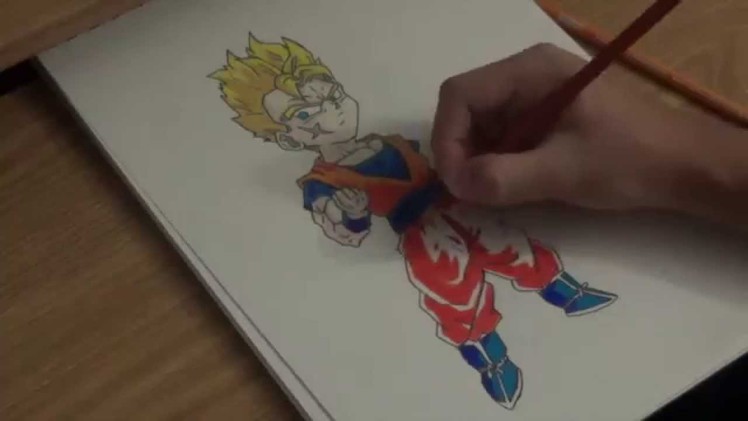 Drawing Super Saiyan Kid Future Gohan
