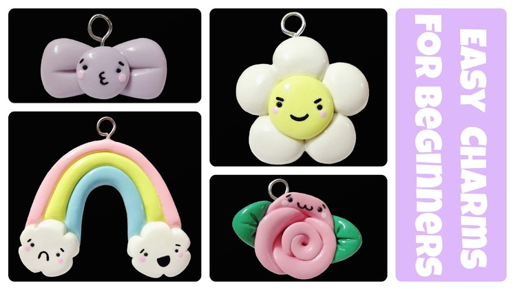 EASY Kawaii Polymer Clay Charms for Beginners Tutorial