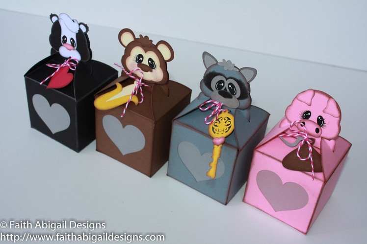 Faith Abigail Designs - Valentine's Day Critter Treat Boxes