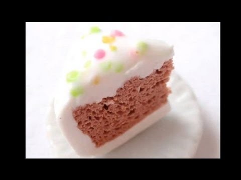 How to BAKE a cake (spongey polymer clay texture)