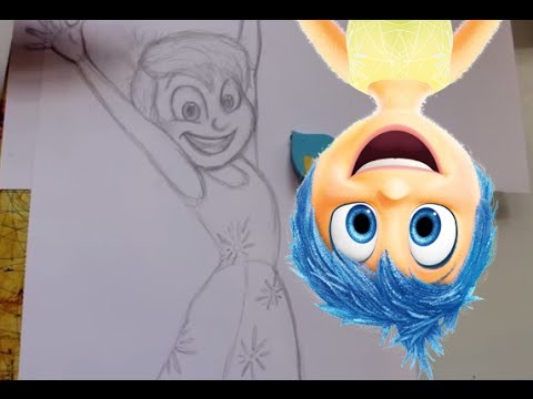 How to Draw JOY from Pixar's Inside Out- @DramaticParrot