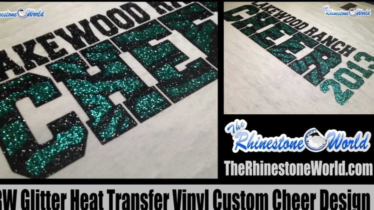 How To Layer Glitter Heat Transfer T Shirt Vinyl From The Rhinestone World