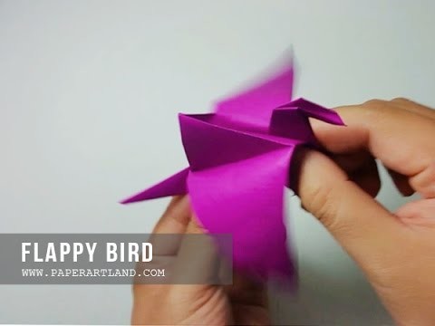 How to Make a Paper Flapping Bird - Origami Pájaro Batiendo