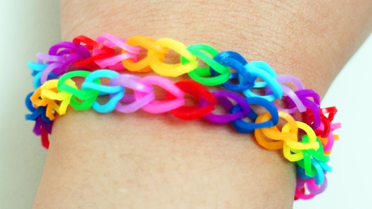 How to make rubber band bracelets with a clothing pin in 3 minutes