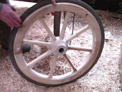 How To Make Wooden Wheels With Bicycle Rims And Tyres