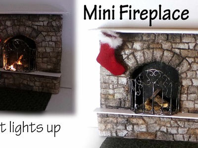 Miniature Fireplace Tutorial - Polymer Clay & Mixed Media