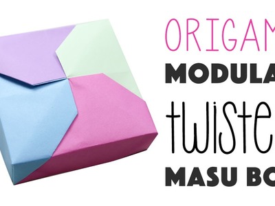 Modular Origami Twisted Masu Box