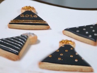 New Years Party Hat Cookies | Jessica Bakes