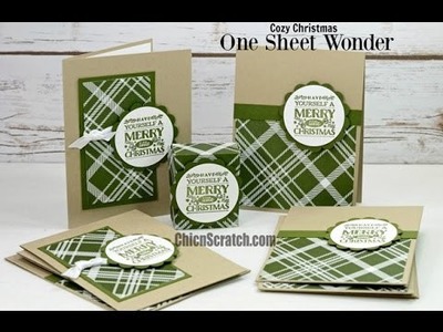 One Sheet Wonder featuring Cozy Christmas with Stampin' Up!