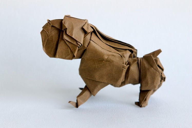 Origami bulldog by Quentin Trollip