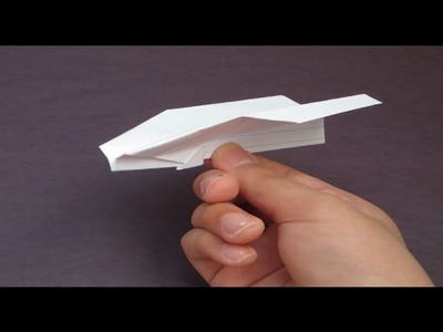 Origami: How To Make A Miniature Flying Paper Airplane (Index Card)