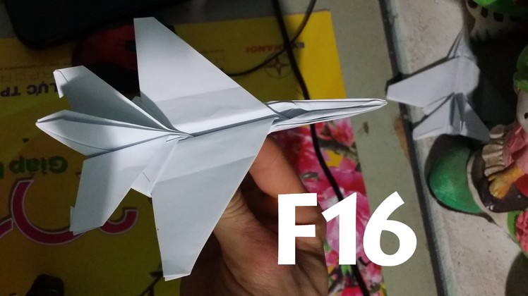 Origami HOw to make an F16 Jet FIghter