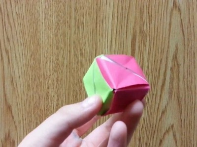 Origami Magic Rose Cube, Designed By Valerie Vann - Not A Tutorial