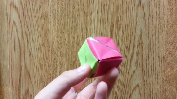 Origami Magic Rose Cube, Designed By Valerie Vann - Not A Tutorial