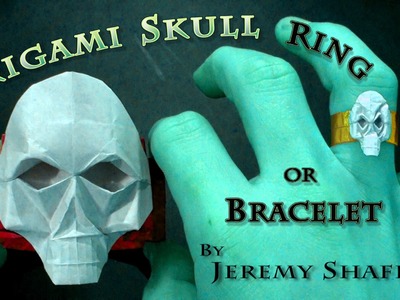 Origami Skull Ring. Bracelet