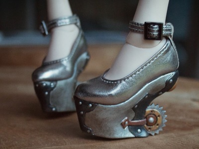 Painting Fairyland Steampunk Shoes - BJD accessory