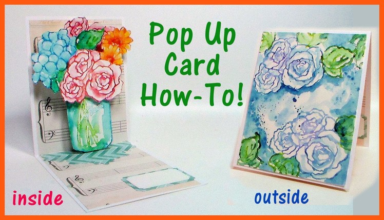 Pop Up Problems and Easy Watercolor Stamping!