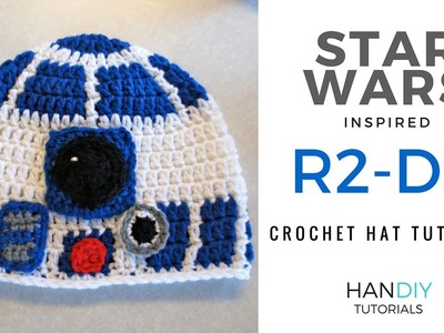 R2-D2 Droid Crochet Hat Tutorial inspired by Star Wars