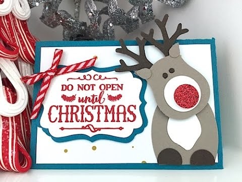 Simply Simple Rudolf the Reindeer Gift Card Holder by Connie Stewart