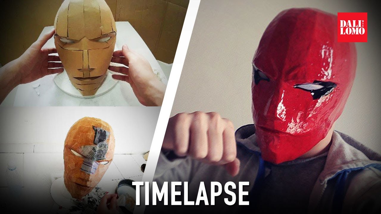 Timelapse - Making RedHood Helmet | Costume Prop | How To | Dali DIY