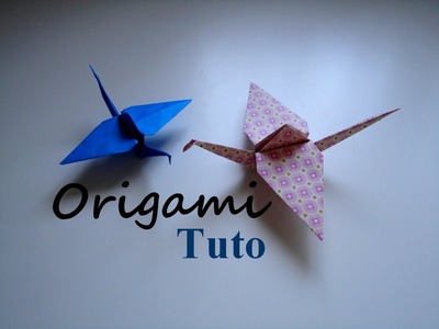 Tutoriel Origami Grue - Origami Crane Tutorial