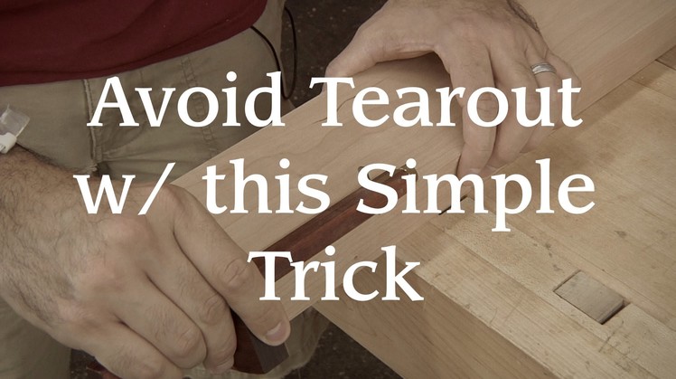 Avoid Tearout With This Simple Trick!