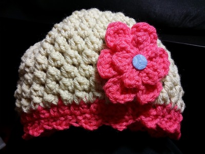 Butterfly Stitch Baby Hat Tutorial