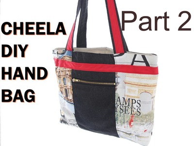 Cheela Version 2b. with zip pouch and lining. DIY Bag Vol 19B