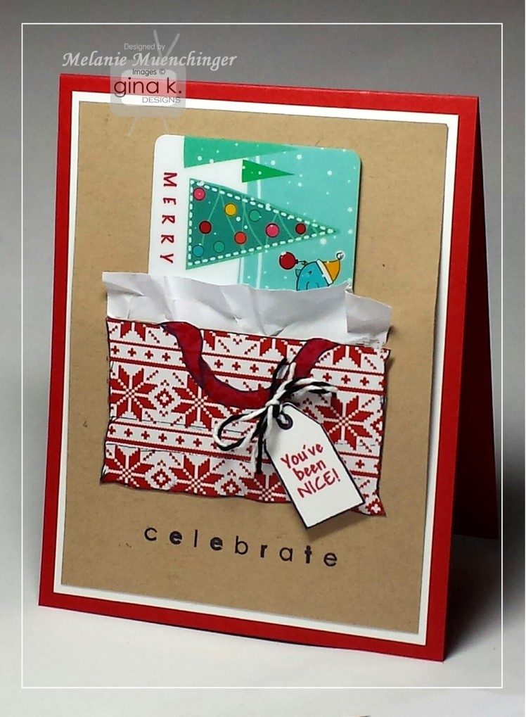 Create a Gift Card Holder on a Card with Beyond Baskets 2