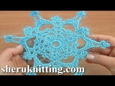 Crochet Large Six-Ray Double Sided Snowflake Tutorial 25 Crochet Ideas for Christmas