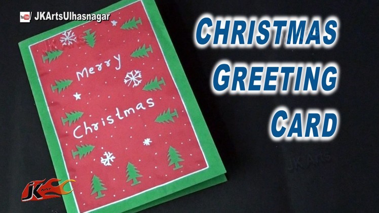DIY Easy Punch Craft Greeting Card for Christmas, New Year | How to make | JK Arts 826