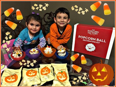 DIY Halloween Popcorn Ball Decorating Kit! Candy Corns, Tootsie Rolls & more!
