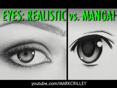 Drawing Time Lapse: Real Eyes vs. Manga Eyes