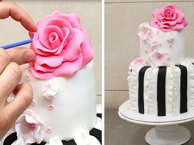 Easy Ruffle Fondant - Cake Decorating Ideas by CakesStepbyStep