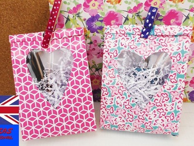 Gift Bag Crafting Window – Make a lovely box for your friends with a heart shape